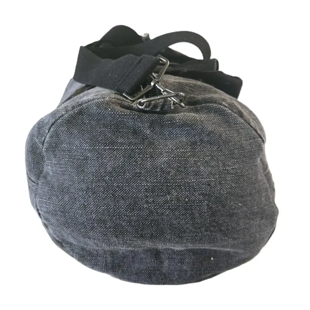 Heritage 1981 Gray/Blk Tweed-Zippered Duffle w/Handle & Adj Strap 2-Pockets